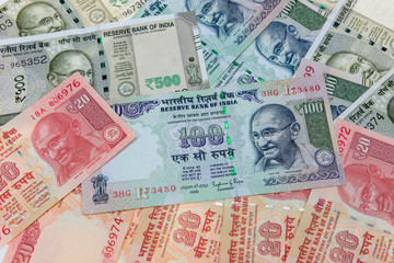 Fototapeta na wymiar Banknote of India