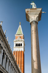 Fototapeta na wymiar San Marco campanile in Venice, Italy