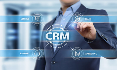 CRM Customer Relationship Management Business Internet Techology Concept