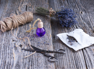 Lavenrer sachet and essential oil