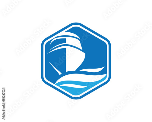 "Boat Logo - Brand Identity for Boating Business" Imágenes de archivo y