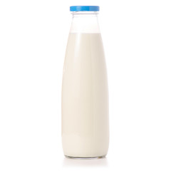 A bottle of milk isolated