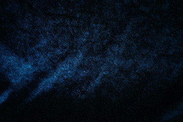 background texture of dark blue silky velvet fabric 2