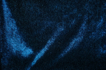 background texture of dark blue silky velvet fabric 5