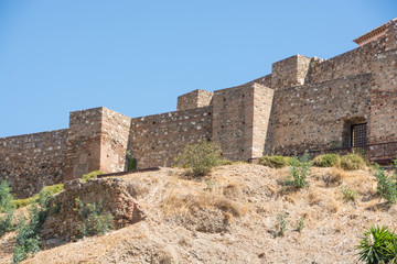 Fototapeta na wymiar Old medieval castle walls