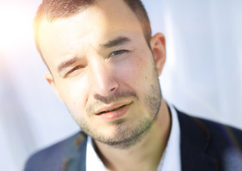 closeup.portrait of modern business man.