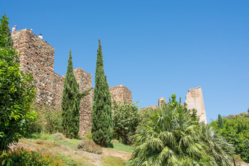 Naklejka premium Old medieval castle walls