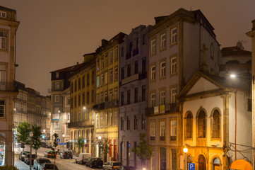 Fototapeta na wymiar Porto Old Town street Portugal
