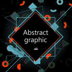Abstract background with geometric elements. Eps10 Vector illustration.
