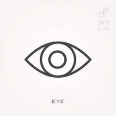 Line icon eye