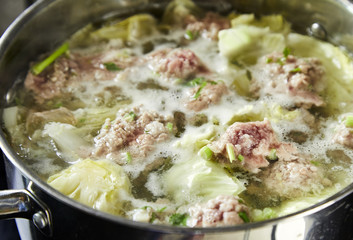 Soup Vegetable and Minced Pork