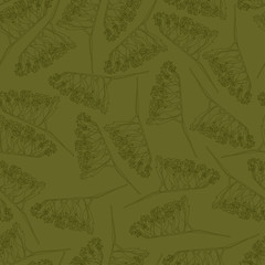 Vector seamles floral pattern for wrapping paper, textile, coloring book