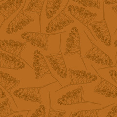 Vector seamles floral pattern for wrapping paper, textile, coloring book