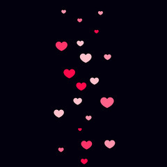 Heart confetti background.