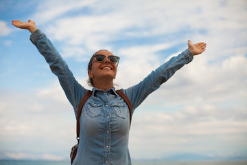 Young woman enjoying life