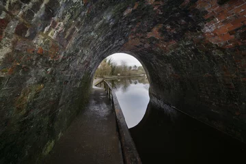 Wall murals Channel Inside the Chirk canal tunnel in North East Wales UK built in 1801 