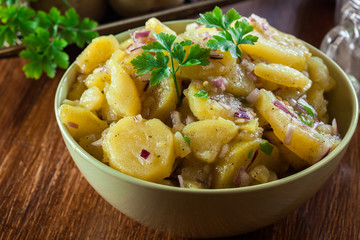 Traditional German potato salad