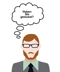 Person denkt an neue Fakten