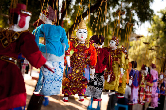 traditional puppet - Bagan - Myanmar