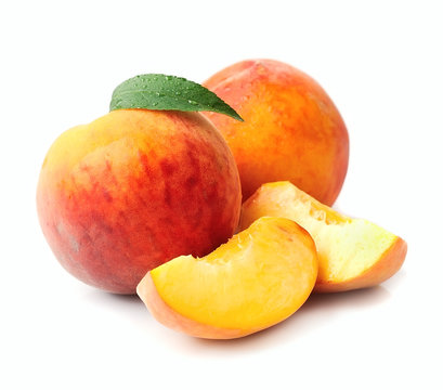 Sweet peach fruits.