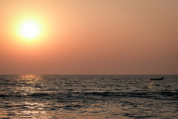 Sunset on the Arabian sea
