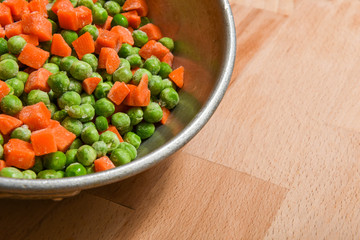 frozen peas and carrots, vegetables and frozen foods