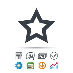 Star icon. Favorite or best sign.