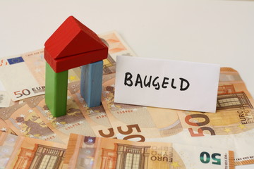 Bauklötze und Baugeld auf fünfzig eur schein