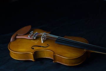 Fototapeta na wymiar the most romantic violin in musical instruments
