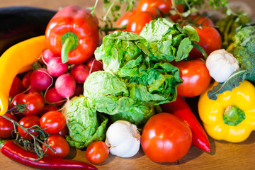 Different vegetables set