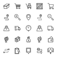 Online market flat icon