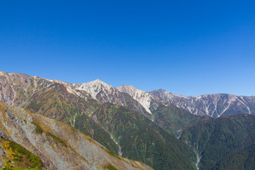 白馬八方尾根の紅葉／長野県白馬村