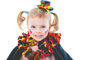 baby cheers for the german soccer team