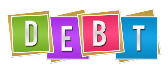 Debt Colorful Blocks 