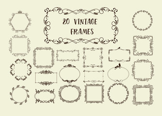 Set of Vector Vintage Elements.