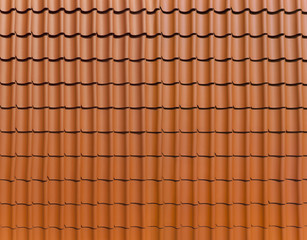 Schöne Dachziegel im Panoformat (Frankfurter Pfanne)