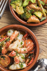 delicious rustic spanish mediterranean prawns tapas starters finger food