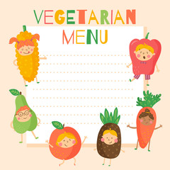 vegetarian menu