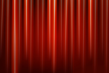 Red theater curtain