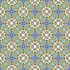 Seamless vintage ornate floral pattern
