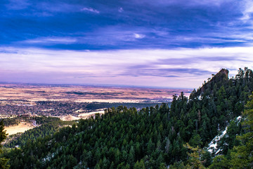 Sunset in Boulder, Colorado