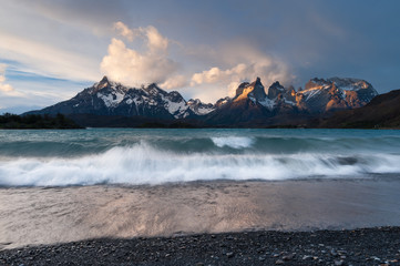 Waves at Torres del Paine