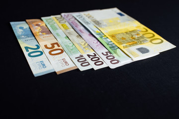 Background of the money. Euro and Dollar.