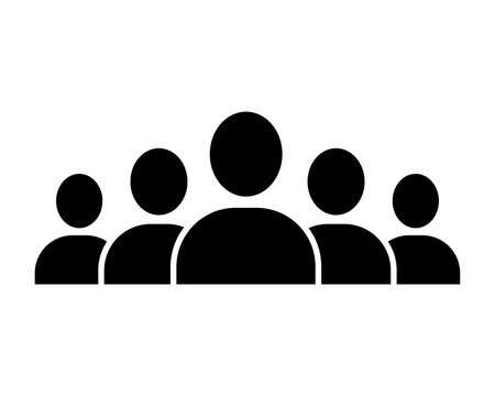 Team of people pictogram icon vector