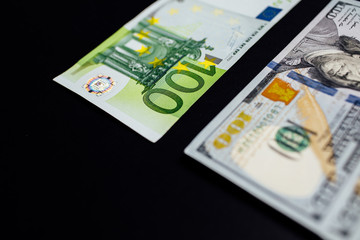 Background of the money. Euro and Dollar. financial concept