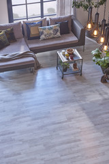 decorative lamp and modern sofa decoration living room