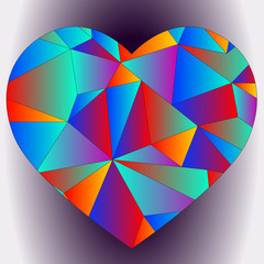 Multicolor heart