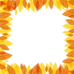 background print with colored yellow and orange leaves