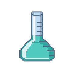 flask pixel art icon