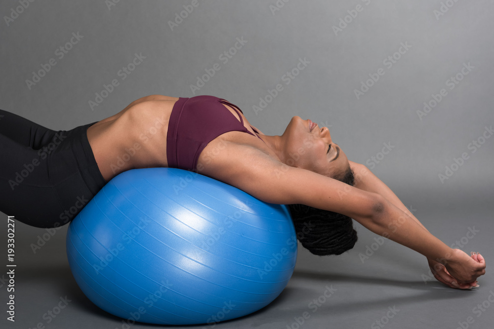 Wall mural fitness woman